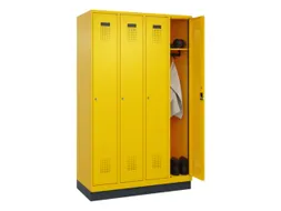 locker,HxBxD 1950x1200x500mm,4vak,vak B 300mm,cil.-slot,sokkel