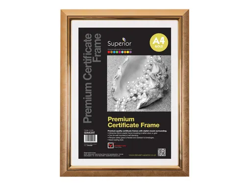 Fotolijst Seco A4 goud plexiglas