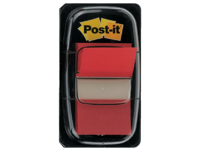 Indextabs 3M Post-it 680 25.4x43.2mm rood