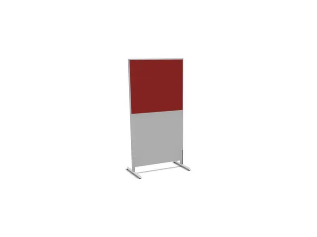 scheidingswand,HxB 1545x800mm,MP-lichtgrijs,BN4011-rood