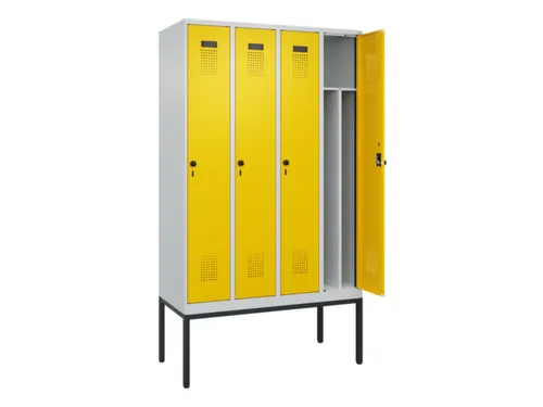 locker voor scheiding van kleding,HxBxD 2120x1200x500mm,4vak