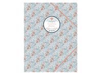 Elastomap Flowers Folio met elastiek en 3 flappen
