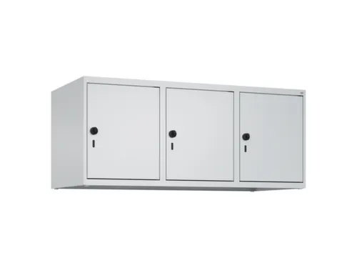 opzetkast,v. locker,3vak.,vak B 400mm,HxBxD 500x1200x500mm,vleugeldeur