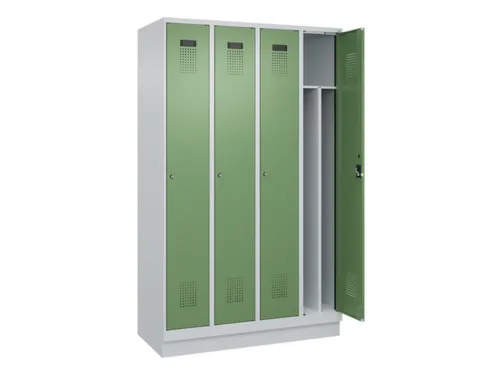 locker voor scheiding van kleding,HxBxD 1950x1200x500mm,4vak
