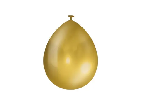 Ballonnen metallic 10 stuks goud