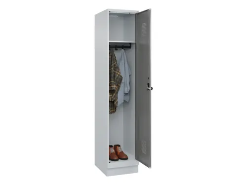 locker,HxBxD 1950x400x500mm,1vak,vak B 400mm,draaigrendel,sokkel