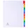 Tabblad Karton 160 Gram A4 + index 12 tabs wit