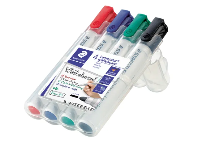 Whiteboardmarker Staedtler Lumocolor 351 set à 4 stuks assorti