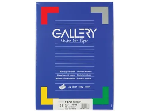 Gallery Witte Etiketten 70x38 mm
