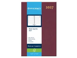 Agenda 2027 Ryam Efficiency Baladek 7dagen/2pagina's bordeaux