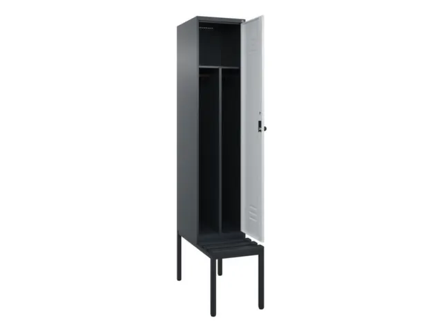 locker voor scheiding van kleding,HxBxD 2120x400x815mm,1vak