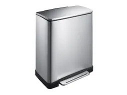Pedaalemmer Afvalscheiding 46 Liter Mat Rvs