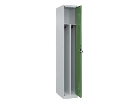 Armoire vestiaire 1850x300x500mm 1 compartiment RAL7035/RAL6011