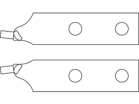 E-8000 A 51 Paar vervangingsdoppen,schuin,Ø 3,5mm