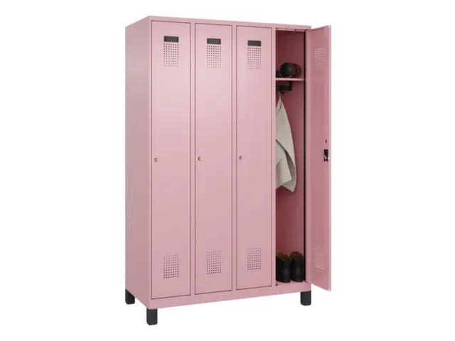locker,HxBxD 1950x1200x500mm,4vak,vak B 300mm,cil.-slot,voeten