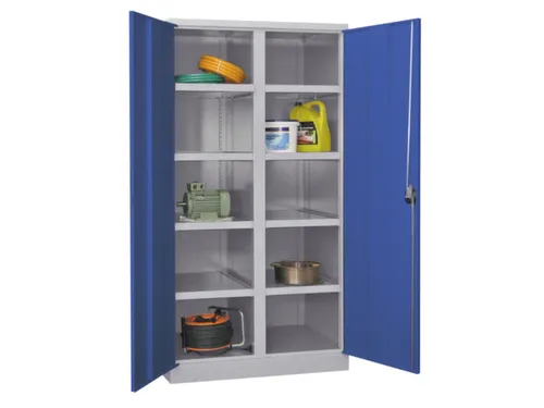 zwaarlastkast 1950x1040x630mm openslaande deuren RAL7035 front RAL7035