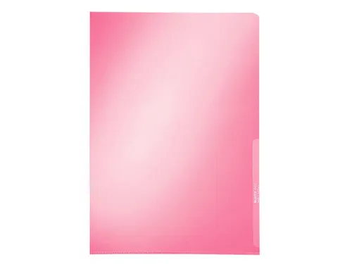 Insteekmap L-map Leitz 4100 Premium A4 0.15mm Helder Pvc Rood
