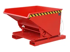 3-zijdig Kantelende Kiepbak 0.60m³ Rood 890x1010x1260mm