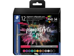 Pigment Arts brush pen Calligraphy 12 stuks