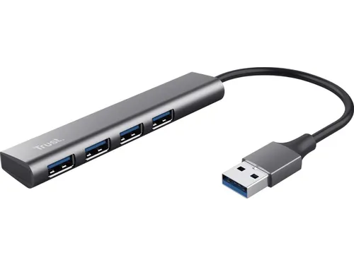 Hub Trust Halyx 4-port USB-A zilver
