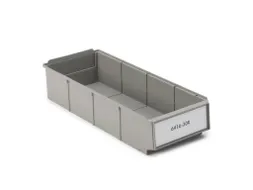 stellingbak,HxBxD 85x160x400mm,PP,grijs