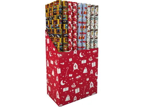 Geschenkpapier Sint 200x70cm SW 31x700x31mm
