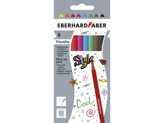 Viltstiften Eberhard Faber kartonetui 8 stuks - 1