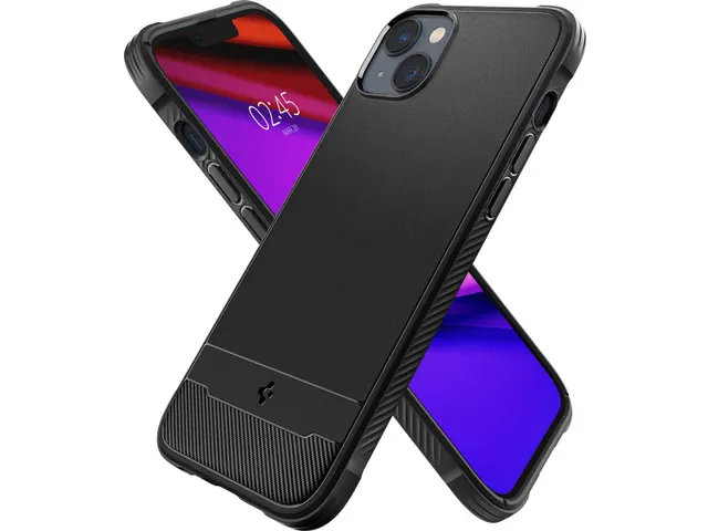 iPhone 14 Backcover magnetische ring Hoesje Zwart