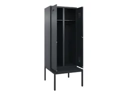 locker met bank,voor scheiding van kleding,HxBxD 2120x800x815mm,2vak