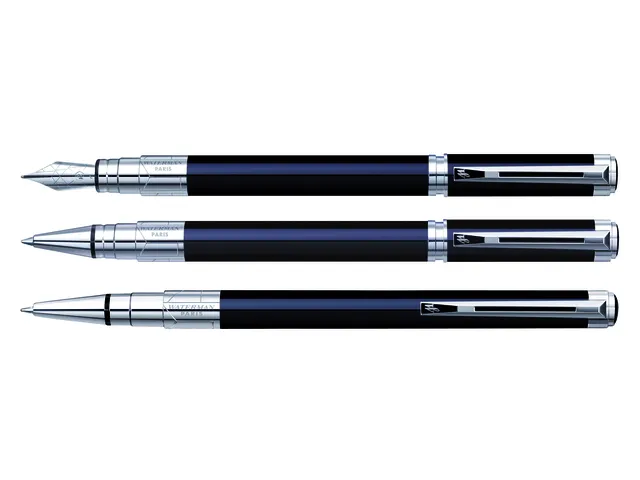 Stylo Bille Waterman Expert Noir Laqué CT pointe moyenne