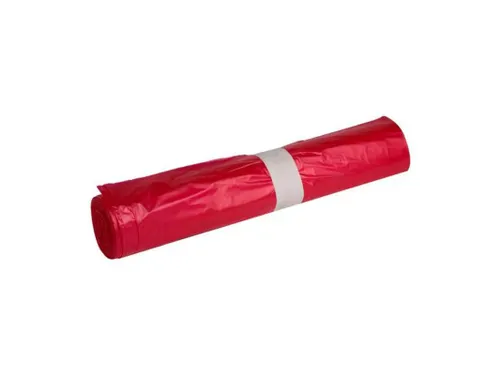 Afvalzak HDPE 70 Liter Rood 57,5x100cm Virgin 10x50 stuks