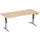 Elektrisch ihv bureau,HxBxD 730-1230x1800x800mm,blad beuken