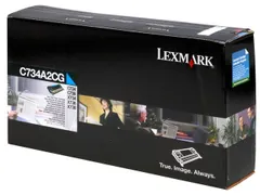 Tonercartridge Lexmark C 734 a 2 cg Cyaan