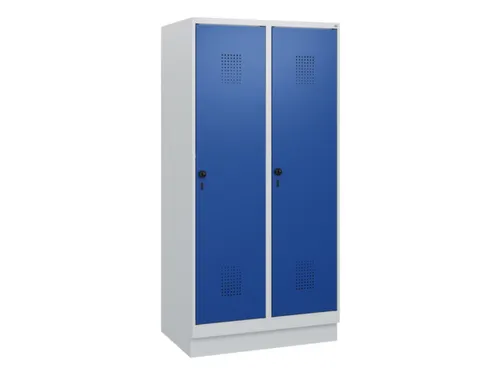 schoollocker,HxBxD 1630x800x500mm,2vak,vak B 400mm,draaigrendel,sokkel