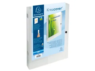 Klasseerdoos PP Krea cover rug 40mm wit - 2