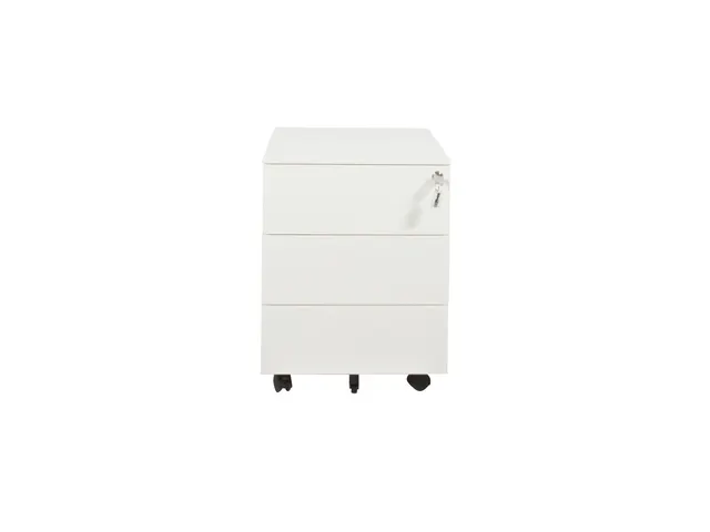 Claudius Basic N wit verrijdbaar ladeblok 3 lades 58cm diep