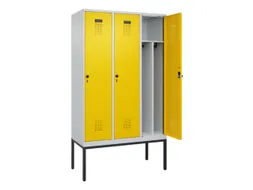 locker voor scheiding van kleding,HxBxD 2120x1200x500mm,3vak