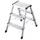 vouwtrapje,3treden,bordes H 600mm,HxBxD 600x440x640mm,aluminium