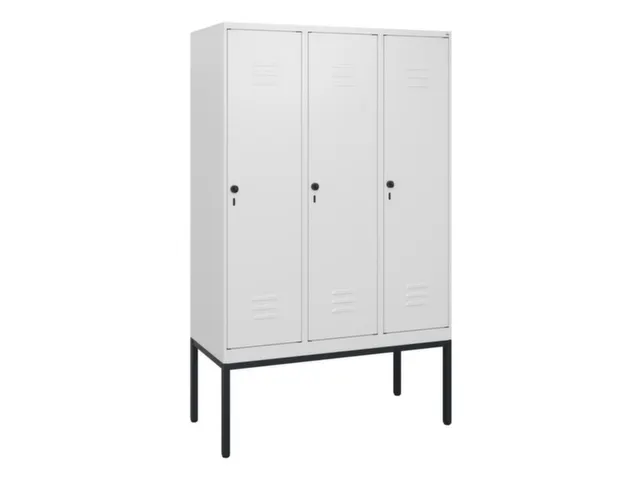 locker,HxBxD 1950x1200x500mm,3vak,vak B 400mm,draaigrendel