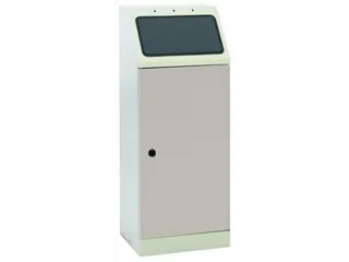 afvalverzamelaar zelfblussend 45 liter HxBxD 1000x400x300mm grijs - 1