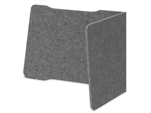 geluidabsorberende tafelscheidingswand,HxBxD 605x955x650mm,wand vilt