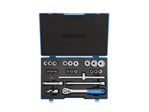 19 EMU-20 Dopsleutelset 1/2 inch,23-delig,zeskant,8-32mm