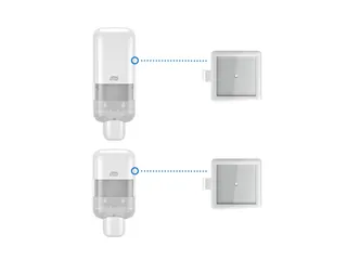 Tork Informatiehouder Zeep en Handdesinfectie Dispenser Wit - 3