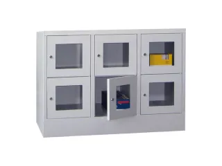 lockerkast,HxBxD 855x1200x500mm,3x2vakken,RAL7035,front RAL7035 - 2