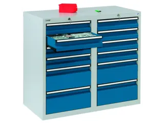 ladekast,HxBxD 900x1000x500mm,12lade(n),centr. vergrendeling - 2