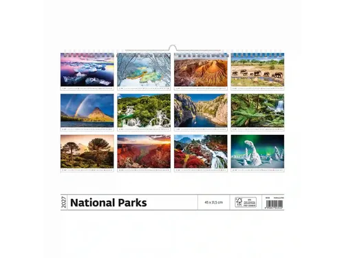 Kalender 2027 Helma 365 31.5x45cm Nationale parken