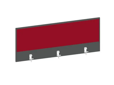 baliepaneel bureau aanbouw achter MS-donkergrijs BN4011-rood 1200mm