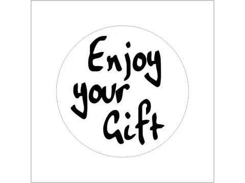 Etiket diameter 39 mm 500 stuks Enjoy Your Gift