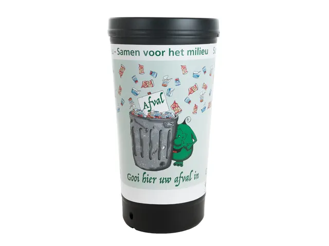 Trashman Afvalbak 210 Liter Zwart