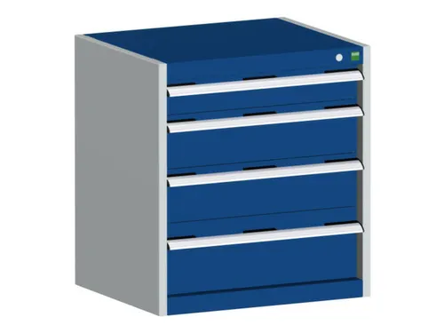 ladekast HxBxD 700x650x650mm 5laden romp RAL7035 front RAL5010